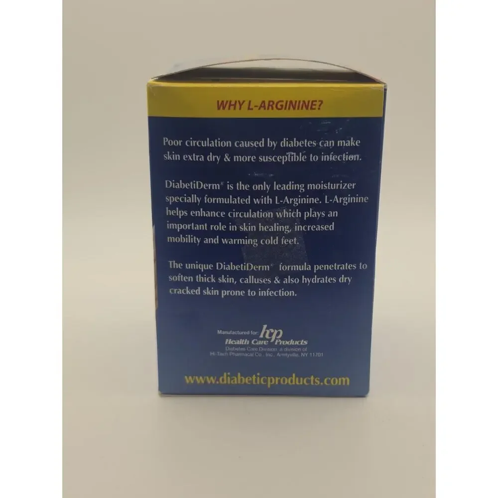 DiabetiDerm Foot Rejuvenating Cream 4oz NEW Sealed